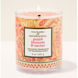 Vera Bradley X Bath & Body Works Peach Blossom & Nectar Candle